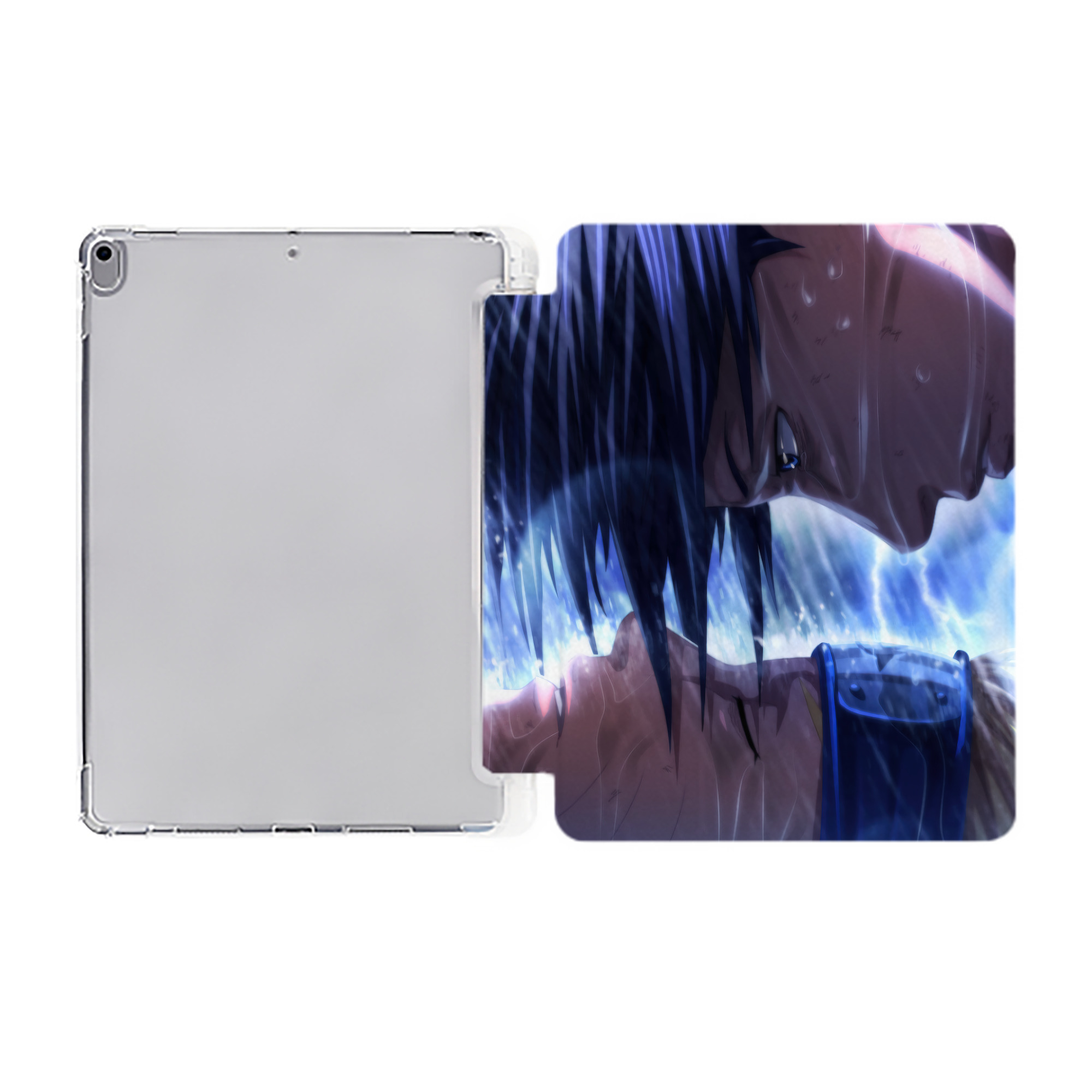 （画像用） NARUTO -ナルト- NARUTO -ナルト- 疾風伝 IPad ケース ペン収納付き 三つ折りスタンド PUレザー×シリコン 対応機種9.5/10.5/10.9インチ